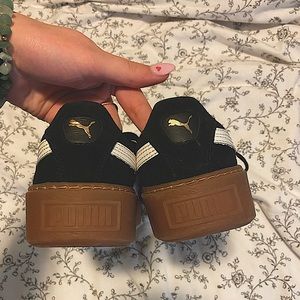 Puma Suede Gum Bottom Platform Shoes